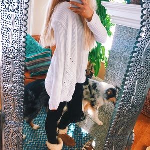 angelic Loft white cozy sweater